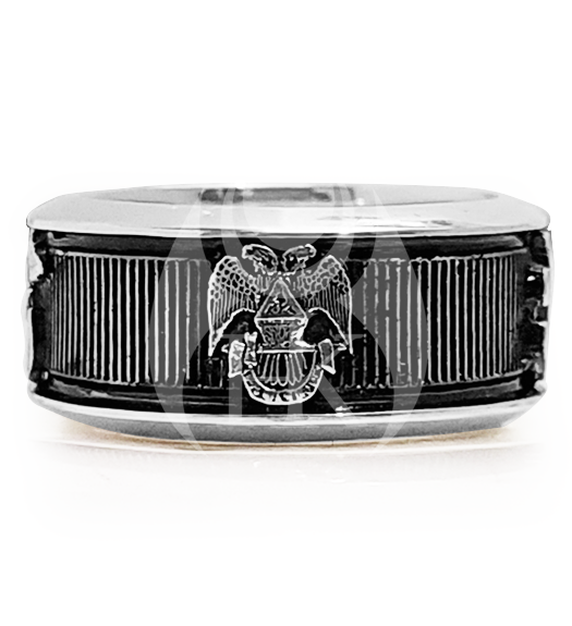 Shriners, Masonic Past Grandmaster, ::96, Scottish Rite 32nd Degree Band Ring